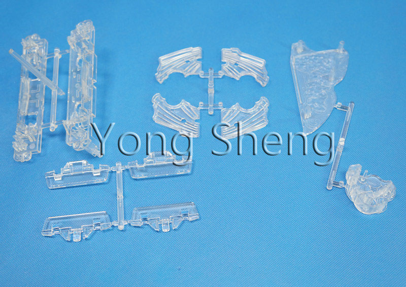 Transparent plastic parts